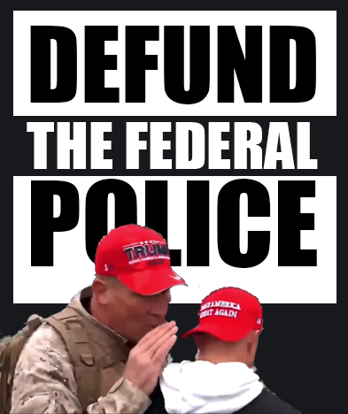 High Quality Defund the Federal Police Blank Meme Template