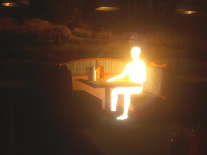 Glowing Man Blank Meme Template