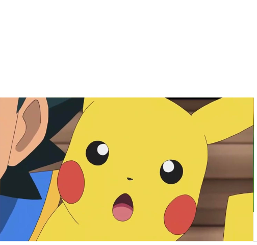 Surprised Pikachu New Blank Meme Template