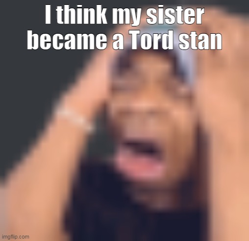 shits self | I think my sister became a Tord stan | image tagged in shits self | made w/ Imgflip meme maker