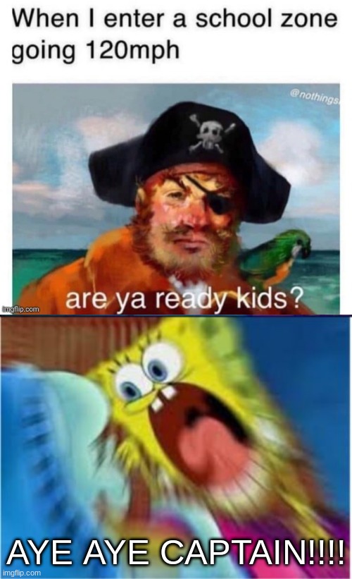 aye aye captain spongebob