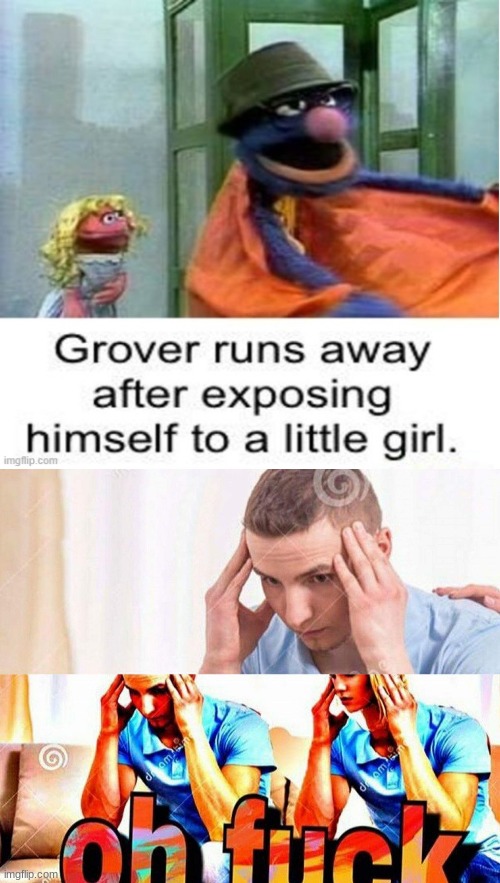 Grover why? | image tagged in grover no,honey whats wrong | made w/ Imgflip meme maker