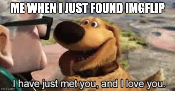 ME WHEN I JUST FOUND IMGFLIP | image tagged in dog | made w/ Imgflip meme maker