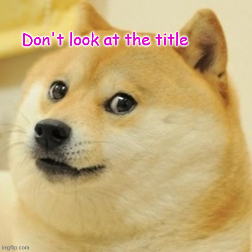 Don't look at the tags | Don't look at the title | image tagged in memes,doge,don't look at the comments | made w/ Imgflip meme maker