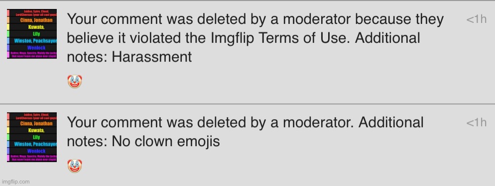 “Sorry, but you’re not allowed to use a certain emoji” | made w/ Imgflip meme maker