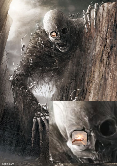 giant monster | image tagged in giant monster | made w/ Imgflip meme maker