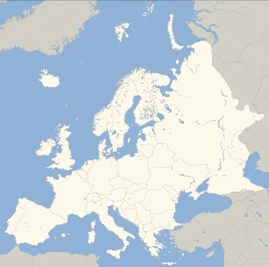 Europe Test Map Blank Meme Template