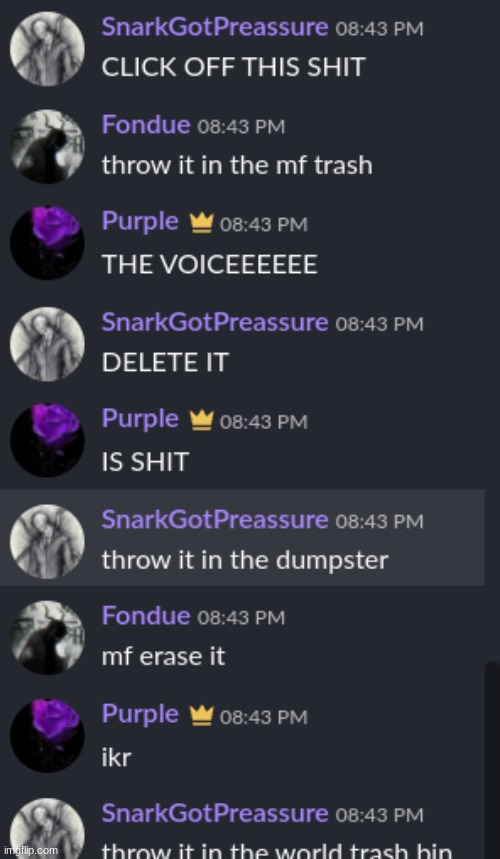 throw it in the mf world trash bin | made w/ Imgflip meme maker