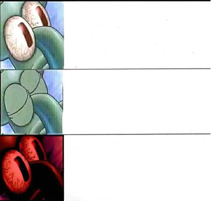 squidward sleeping three stages Template.