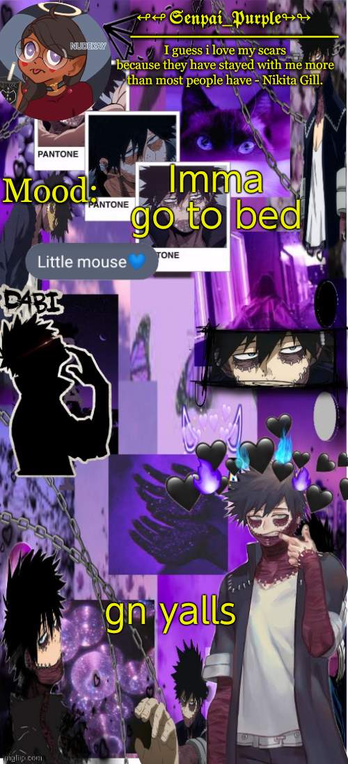 Dabi Temp :D | Imma go to bed; gn yalls | image tagged in yes i made this a temp yet another anime boy temp uwu | made w/ Imgflip meme maker
