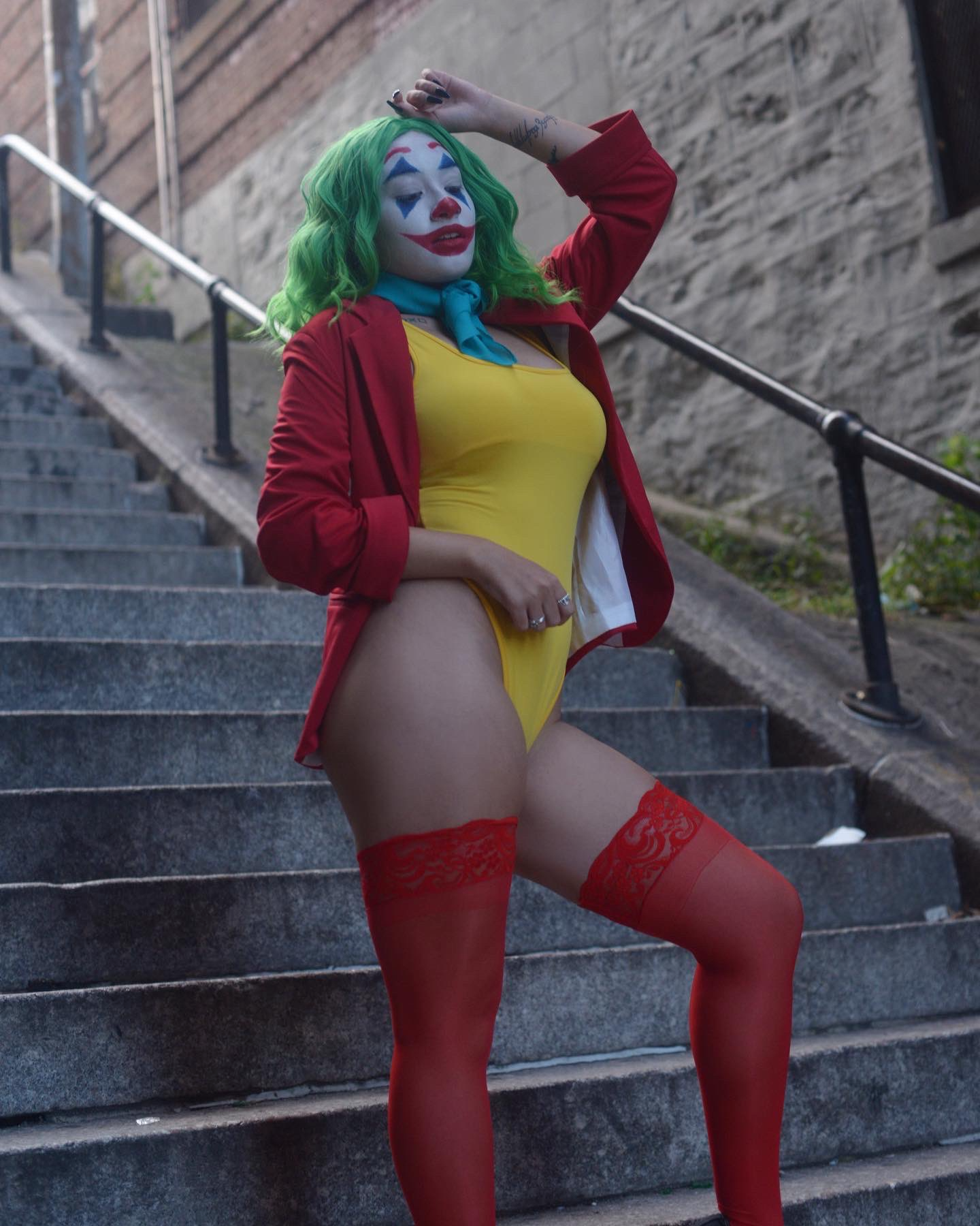 High Quality Joker Cosplay by Veronica Fett (Rae) Blank Meme Template