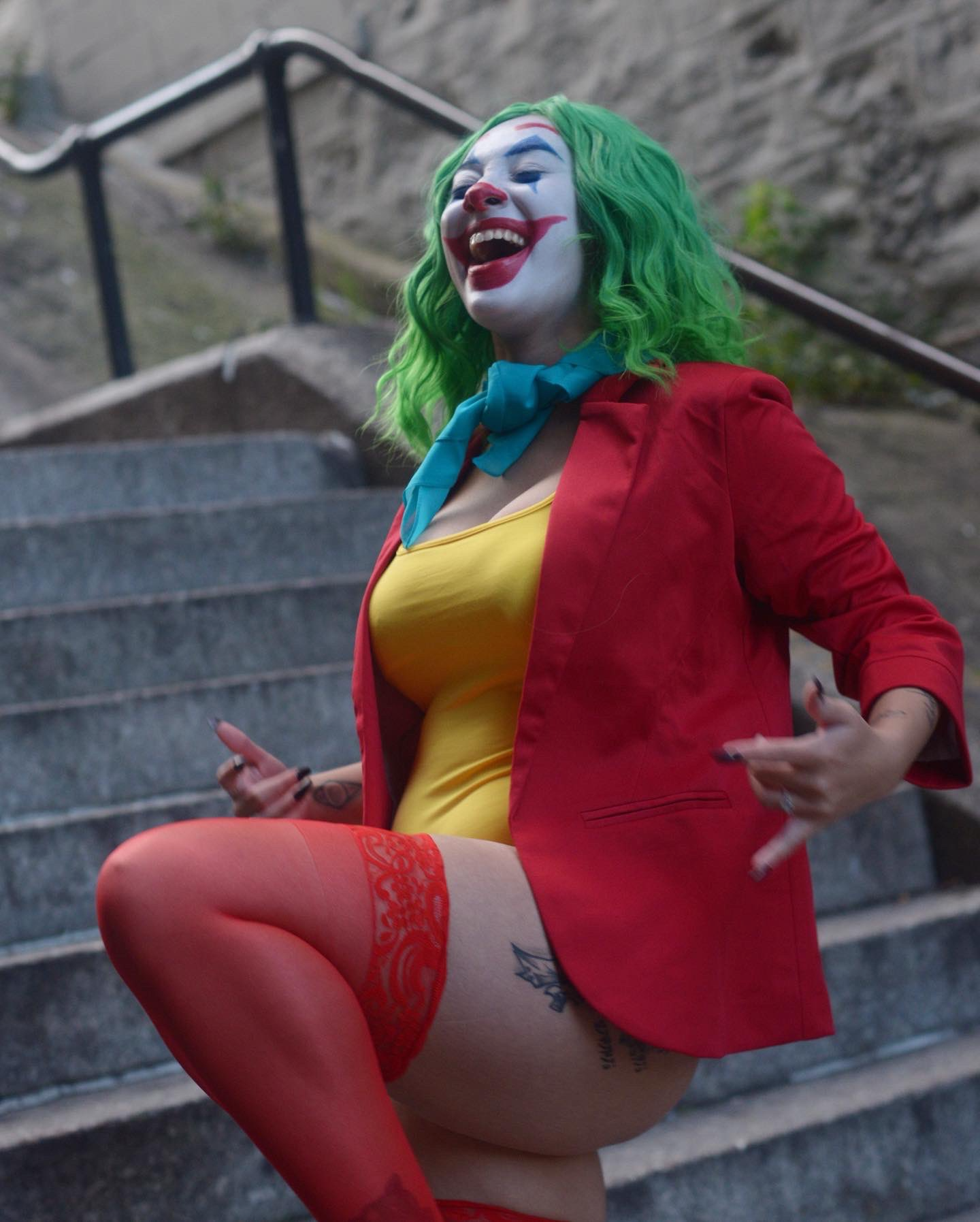 Joker Cosplay by Veronica Fett (Rae) Blank Meme Template