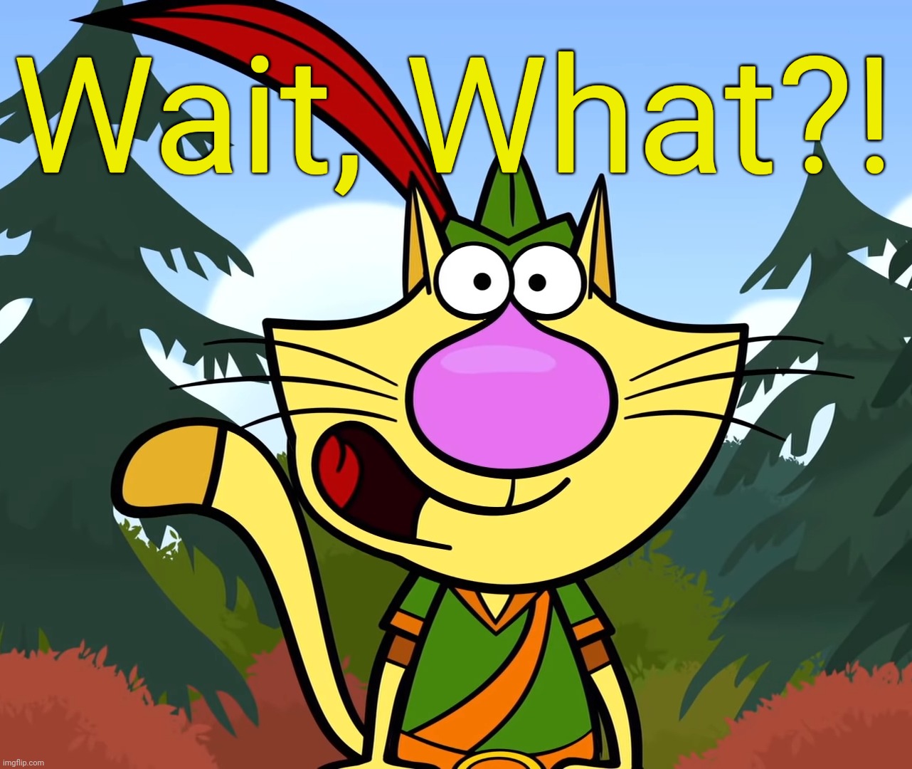 No Way!! (Nature Cat) | Wait, What?! | image tagged in no way nature cat | made w/ Imgflip meme maker