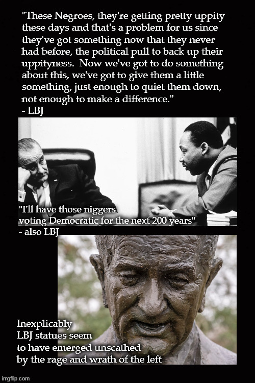 These negroes are getting pretty uppity... | image tagged in lbj | made w/ Imgflip meme maker