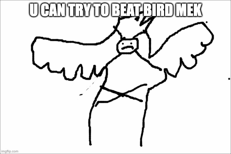 U CAN TRY TO BEAT BIRD MEK | made w/ Imgflip meme maker