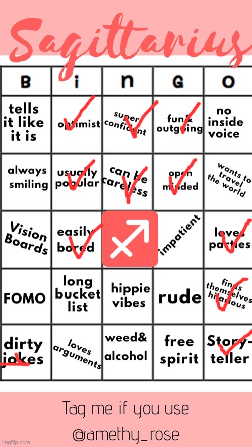 Idk what fomo means but if it’s like homo than yes!!! | image tagged in sagittarius official bingo | made w/ Imgflip meme maker