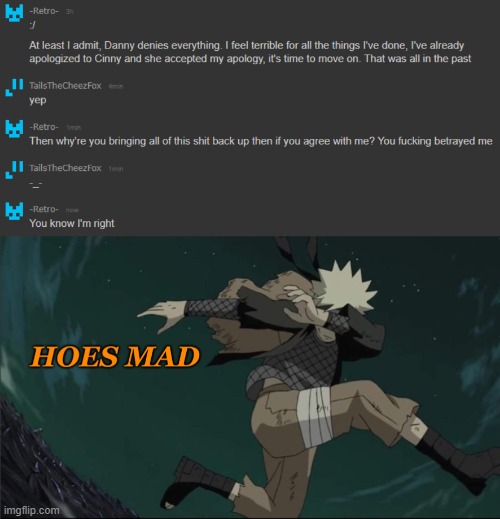 image tagged in naruto hoes mad | made w/ Imgflip meme maker