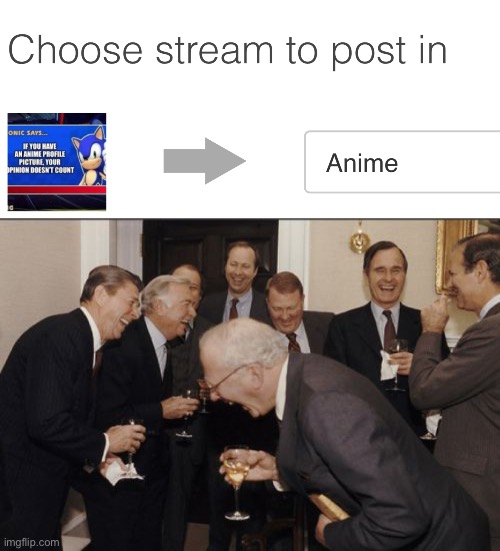 I actually posted it | image tagged in memes,laughing men in suits | made w/ Imgflip meme maker