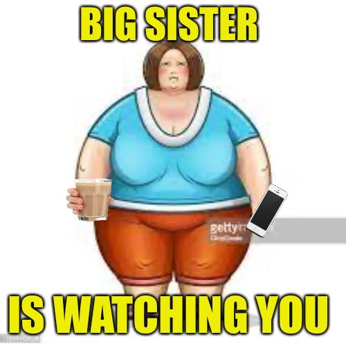 Big Sister Police Statists | BIG SISTER; IS WATCHING YOU | image tagged in big sister,police,police state,nwo police state,artificial intelligence,fascist | made w/ Imgflip meme maker
