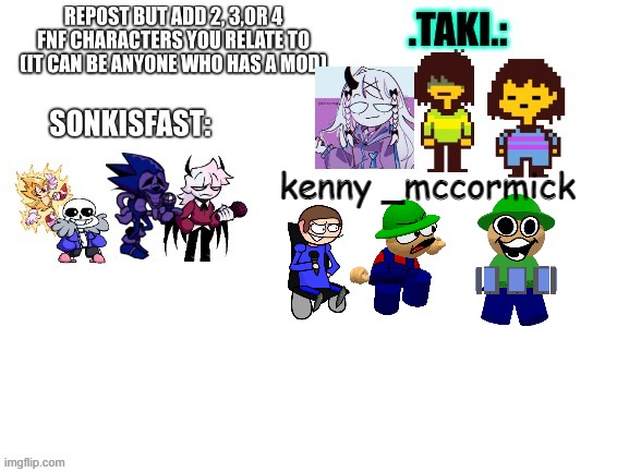 vs dave and bambi week 4???? |  kenny _mccormick | image tagged in fnf,bambi,repost | made w/ Imgflip meme maker