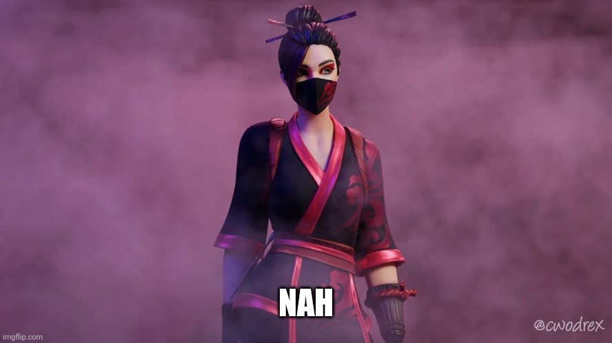 NAH | image tagged in red jade | made w/ Imgflip meme maker