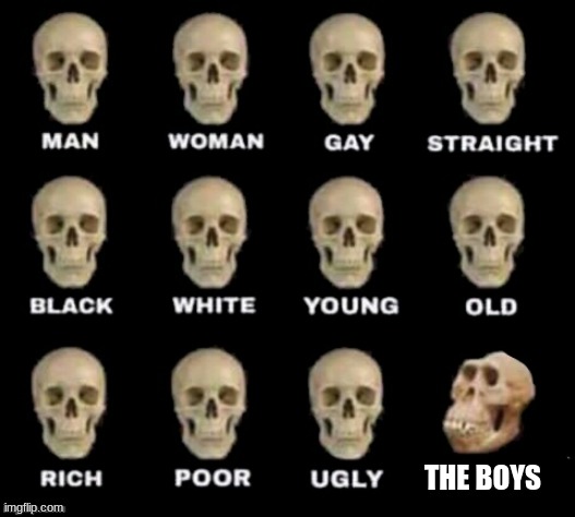 "The Boys" clearly are the biggest clowns I've seen |  THE BOYS | image tagged in idiot skull | made w/ Imgflip meme maker