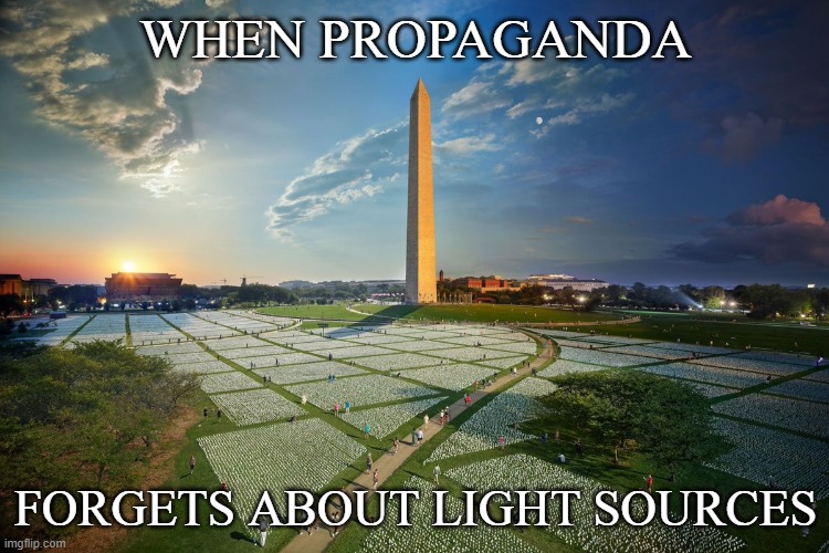 Propaganda | WHEN PROPAGANDA; FORGETS ABOUT LIGHT SOURCES | image tagged in fake news,photoshop,weak,democrats,leftists,left | made w/ Imgflip meme maker