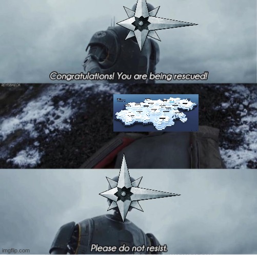 Congratulations you are being rescued please do not resist | image tagged in congratulations you are being rescued please do not resist,arknights | made w/ Imgflip meme maker