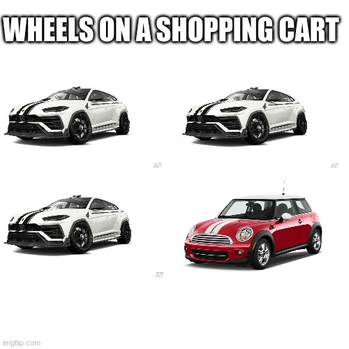 Blank Transparent Square | WHEELS ON A SHOPPING CART | image tagged in memes,blank transparent square | made w/ Imgflip meme maker