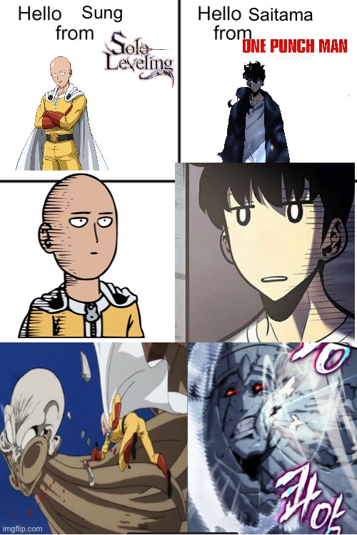 Idk I was bored | Sung; Saitama | image tagged in hello person from,anime | made w/ Imgflip meme maker