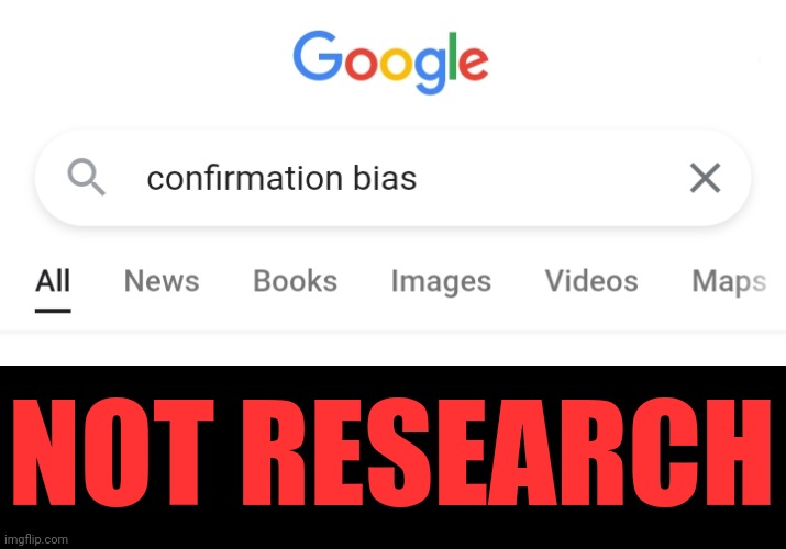 NOT RESEARCH | made w/ Imgflip meme maker