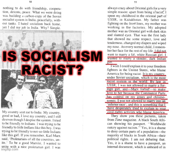 Is Socialism Racist? | IS SOCIALISM RACIST? | image tagged in socialism | made w/ Imgflip meme maker