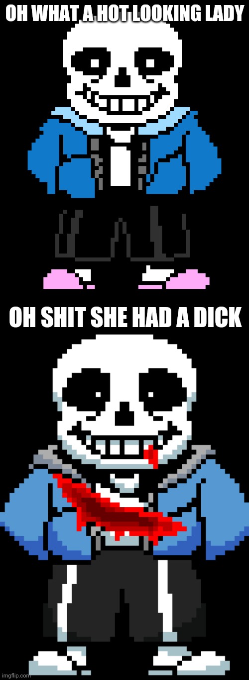 OH WHAT A HOT LOOKING LADY; OH SHIT SHE HAD A DICK | made w/ Imgflip meme maker