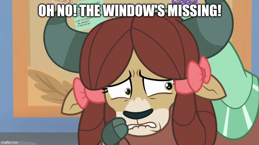 OH NO! THE WINDOW'S MISSING! | made w/ Imgflip meme maker