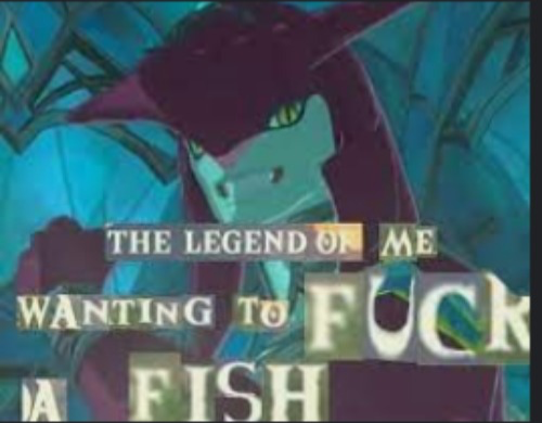High Quality The legend of me wanting to f*ck a fish Blank Meme Template