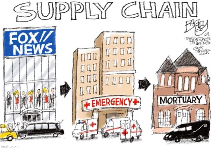 The supply chain that is still working | image tagged in conservative,republican,covid,covidiots,trump,biden | made w/ Imgflip meme maker