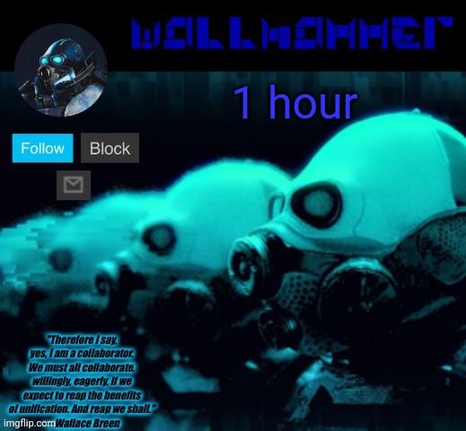 1 hour | image tagged in announcement temp rev mp | made w/ Imgflip meme maker