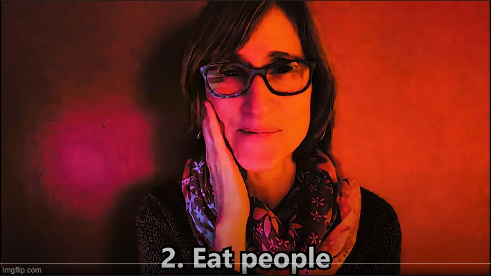 carnivore teacher: eat people | image tagged in carnivore teacher eat people | made w/ Imgflip meme maker