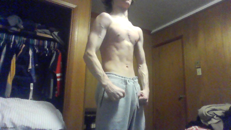 who knew teens can be muscular to some degree rather than sit inside all day and play the game | made w/ Imgflip meme maker