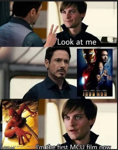 image tagged in memes,look at me,bully maguire,iron man | made w/ Imgflip meme maker