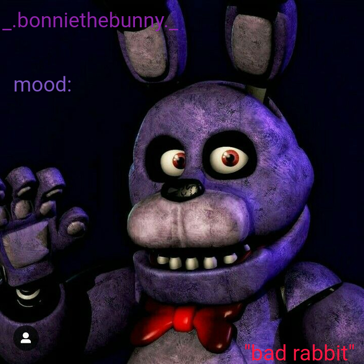 High Quality _.bonniethebunny._ announcement template Blank Meme Template