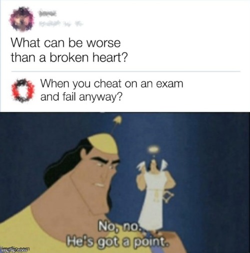 image tagged in no no hes got a point | made w/ Imgflip meme maker