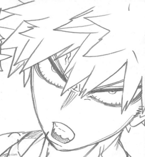 Bakugou Ugly face | image tagged in bakugou ugly face | made w/ Imgflip meme maker