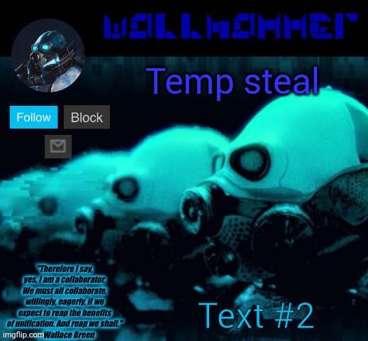 Temp steal; Text #2 | image tagged in announcement temp rev mp | made w/ Imgflip meme maker