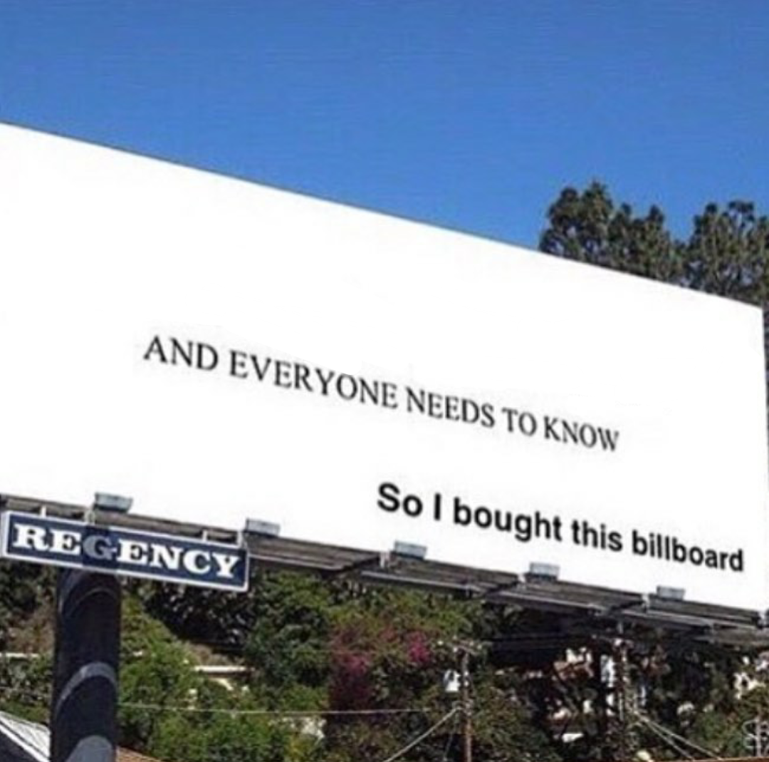 High Quality Billboard Blank Meme Template