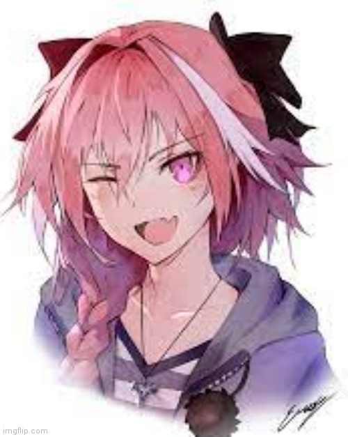 image tagged in im not gay,astolfo | made w/ Imgflip meme maker