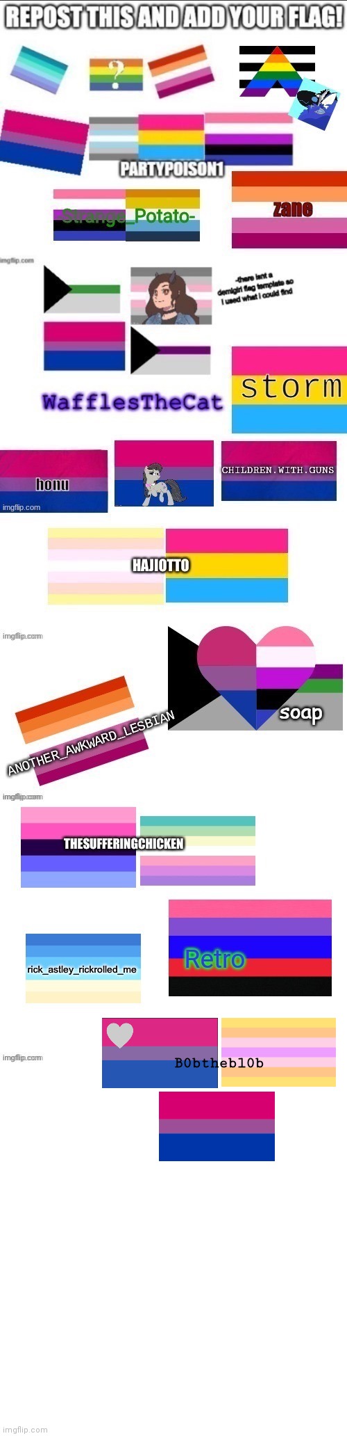 Repost and add your flag/s | B0bthebl0b | made w/ Imgflip meme maker