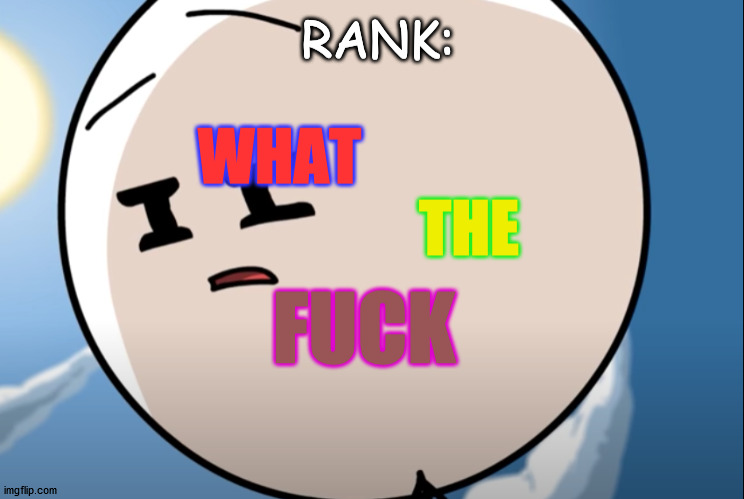 Rank: What the fuçk | image tagged in rank what the fu k | made w/ Imgflip meme maker
