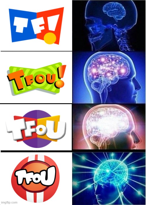 PREMIUM TFOU | image tagged in memes,expanding brain | made w/ Imgflip meme maker