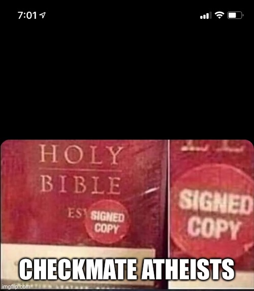 CHECKMATE ATHEISTS | made w/ Imgflip meme maker